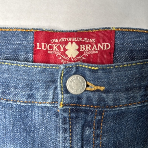 Lucky Brand Womens Jean shorts Sz 8 Blue Riley  Denim Indigo - Picture 9 of 10